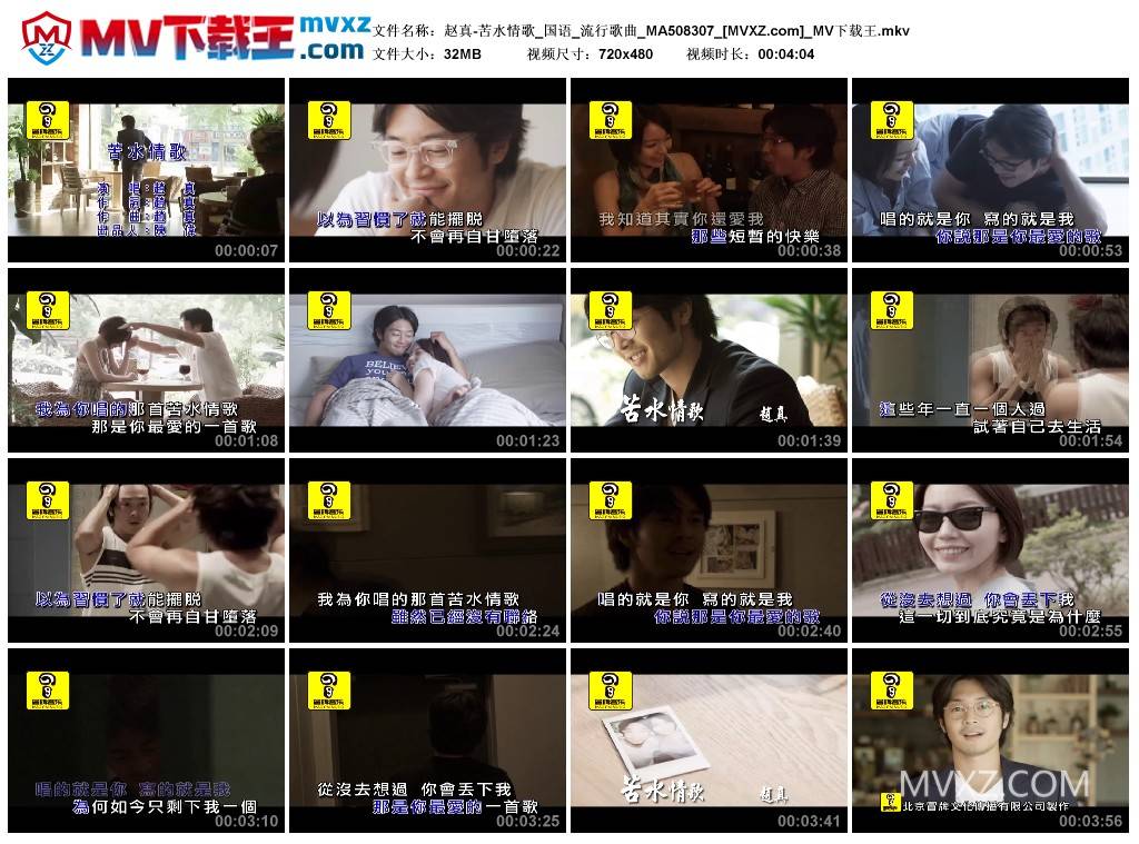 赵真-苦水情歌_国语_流行歌曲_MA508307